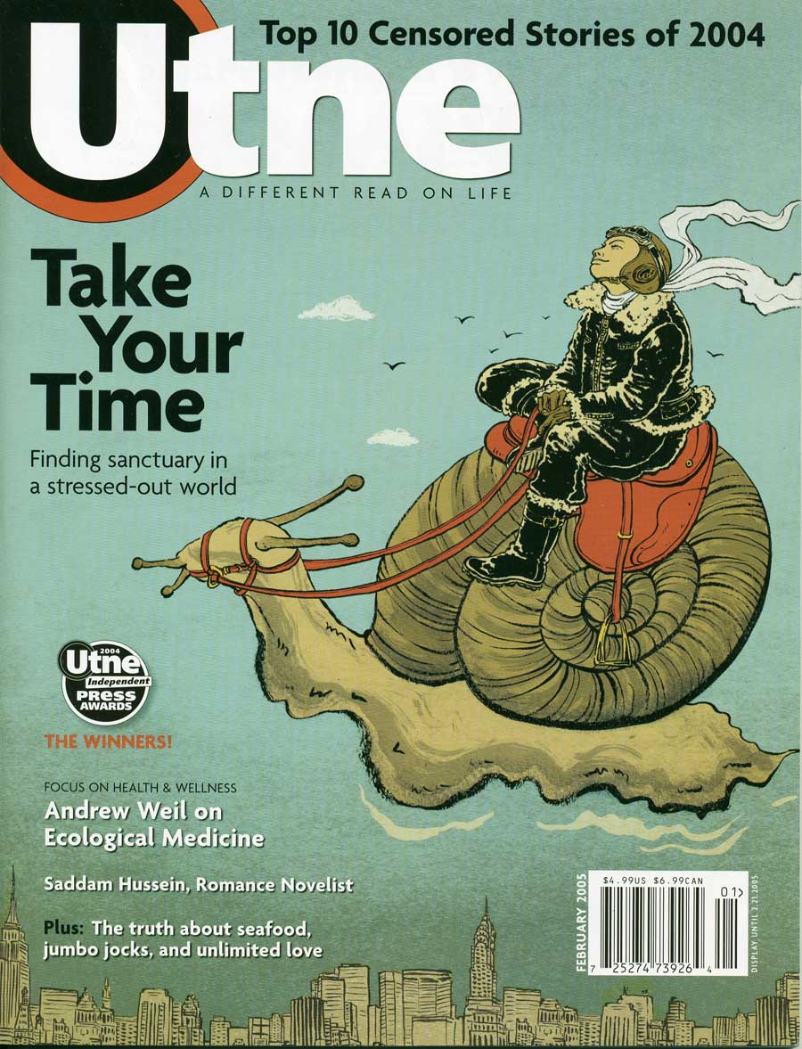 Utne magazine cover